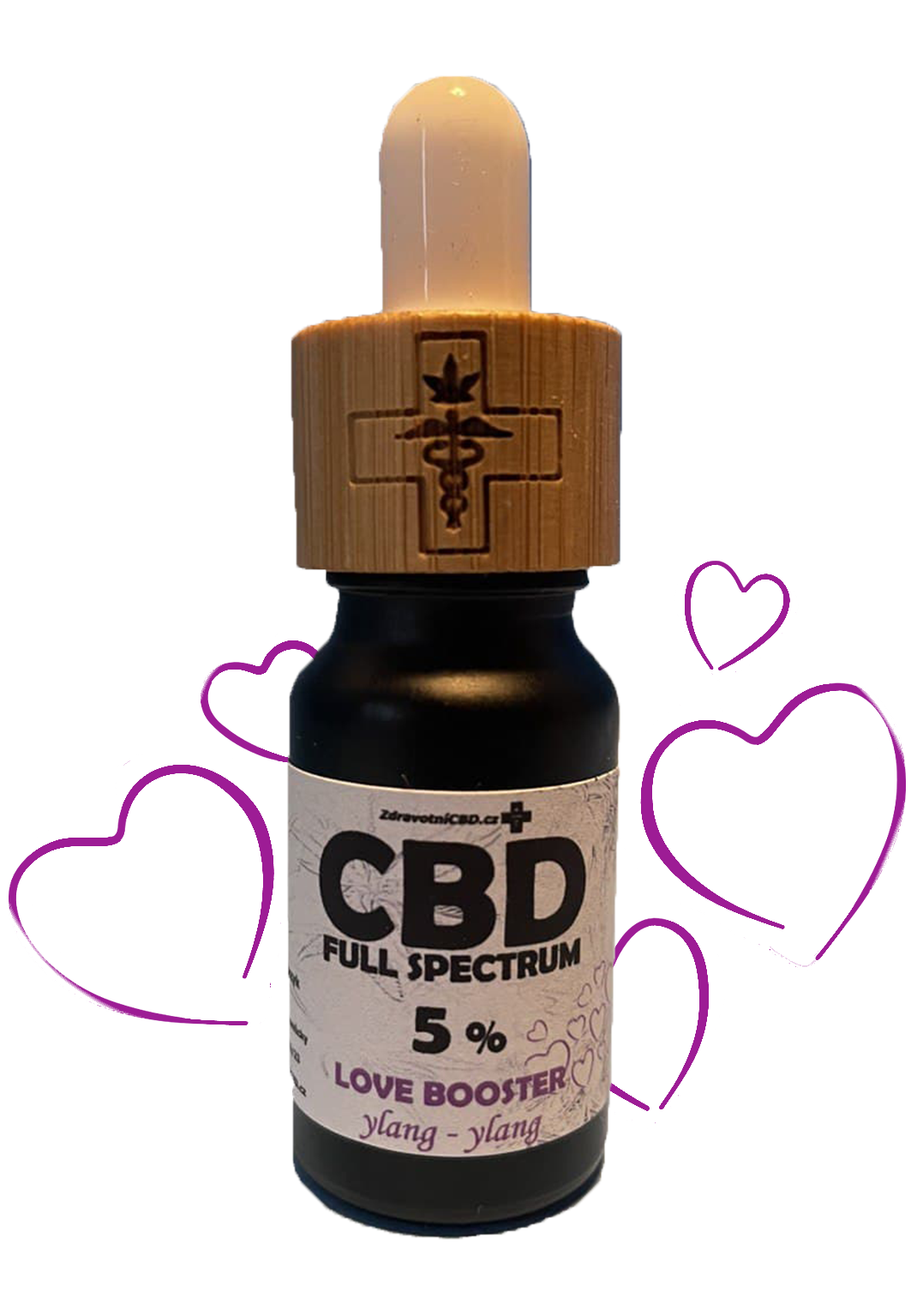 Love Booster CBD 5% s květem ylang-ylang